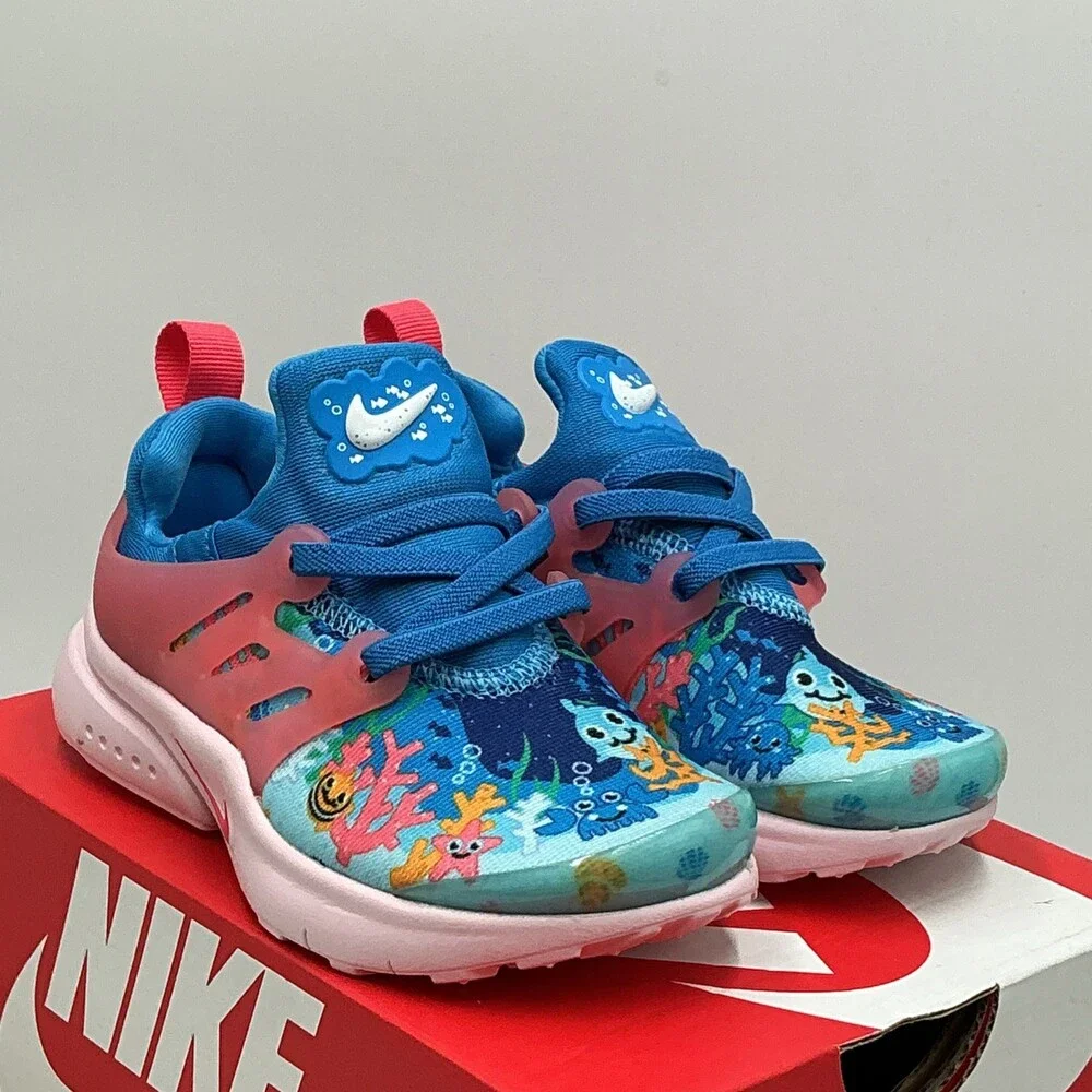 Nike Presto SE DX1973-400 Sneakers Toddler US 9 Blue Lifestyle Shoes Eby4467